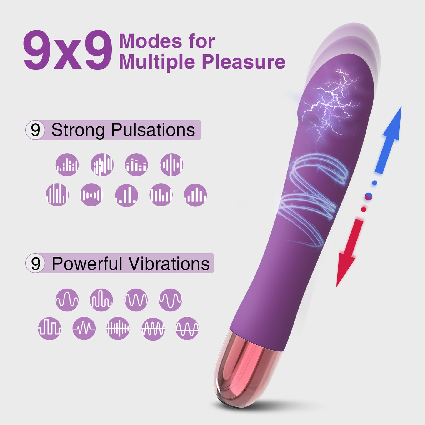 Realistic Heating Pulsating Dildo Vibrator
