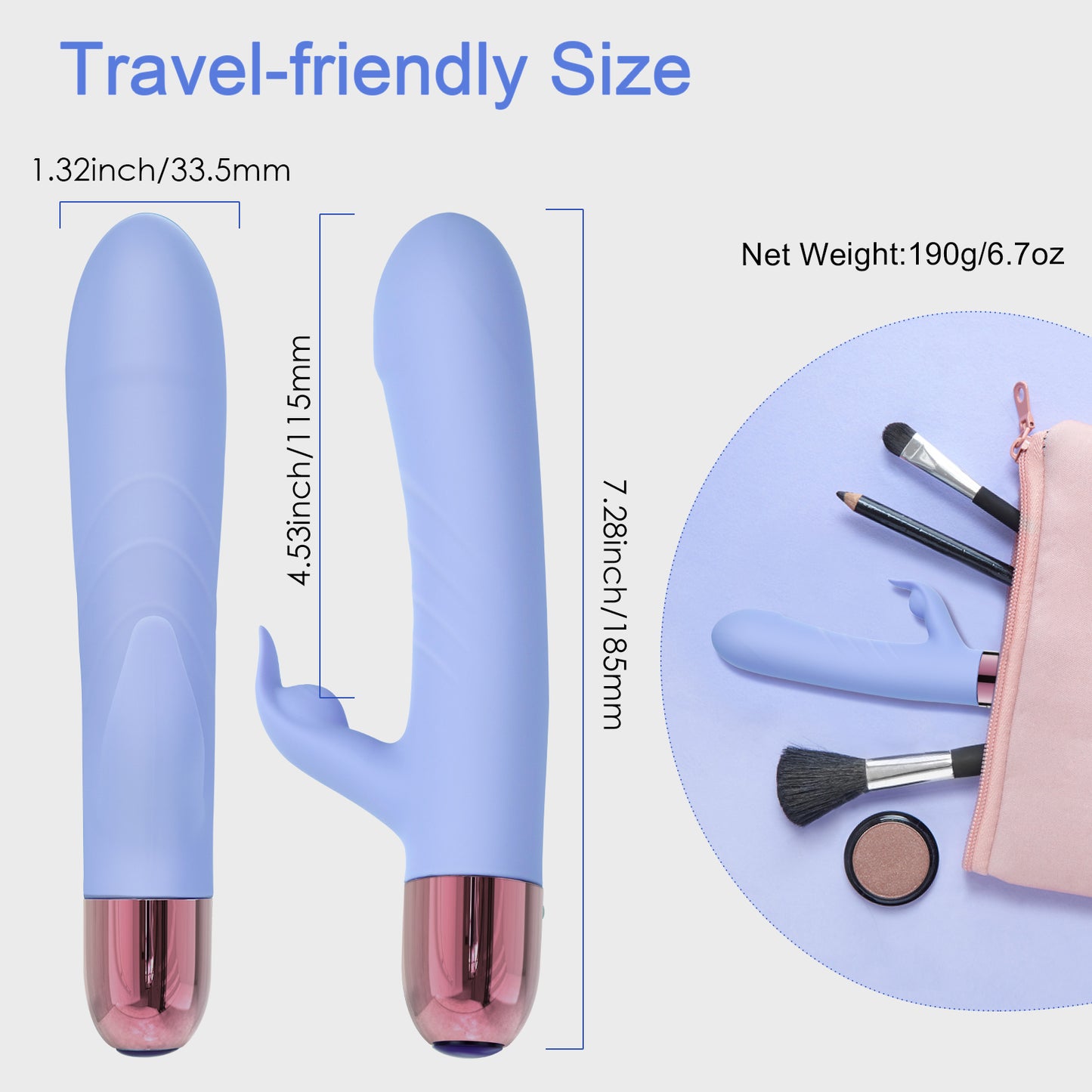 9 Speeds Pulsating & Intelligent Heating Rabbit Vibrator