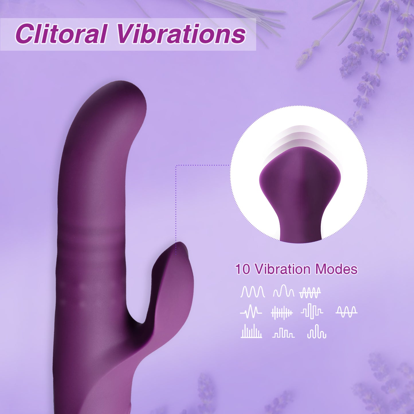 Thrusting Rabbit Vibrator with Rotating Beads