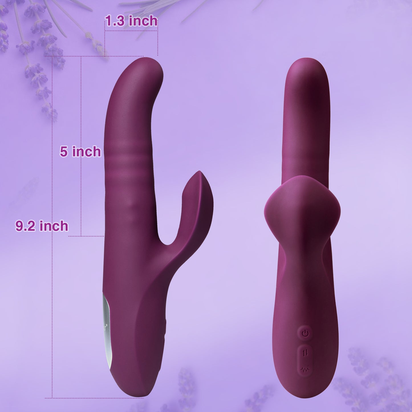 Thrusting Rabbit Vibrator with Rotating Beads