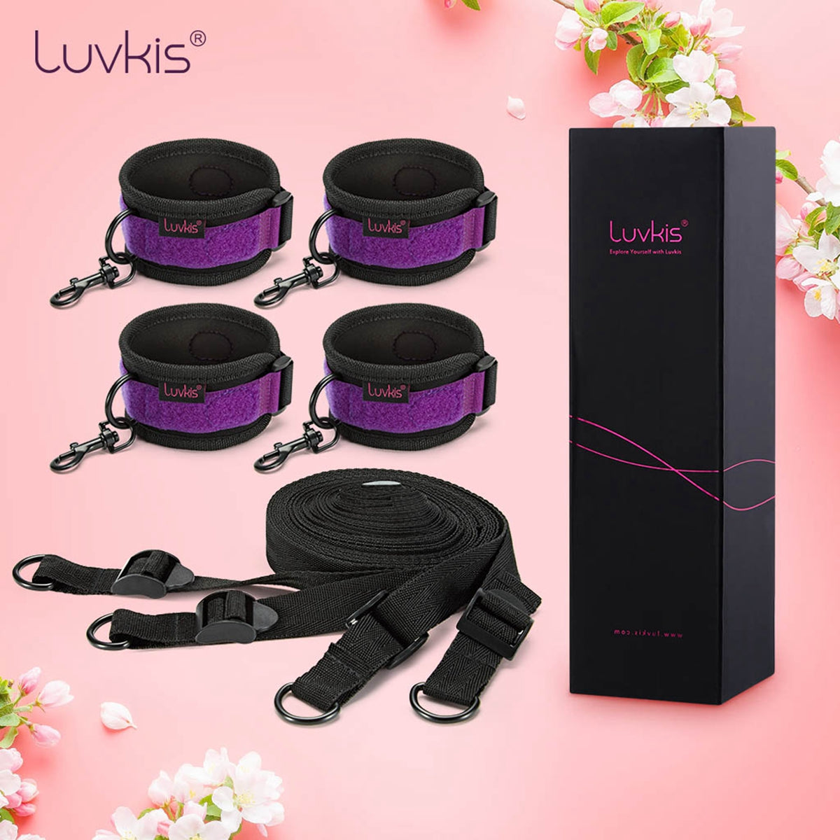 Sex Bondage Restraints Bed Restraints Set Adult Sex Toy for Women and Couples