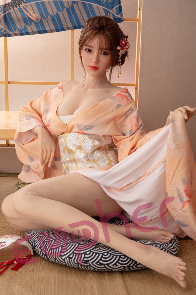 Japanese Style Silicone D-cup Gel Breast Sex Doll Eupher