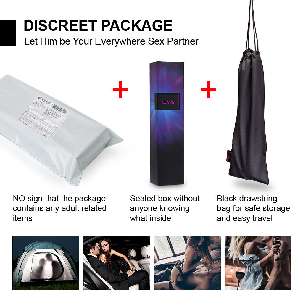 Black Realistic G-spot Dildo Vibrator Wand Massager