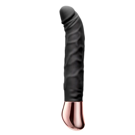 Black Realistic G-spot Dildo Vibrator Wand Massager