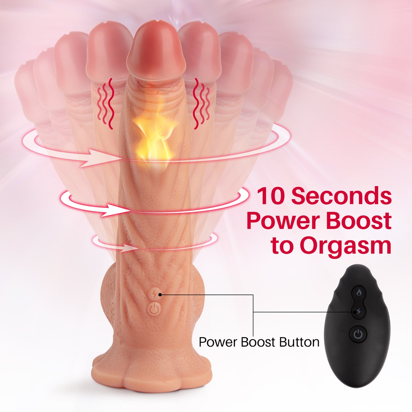 8 Inch Vibrating Realistic Dildo