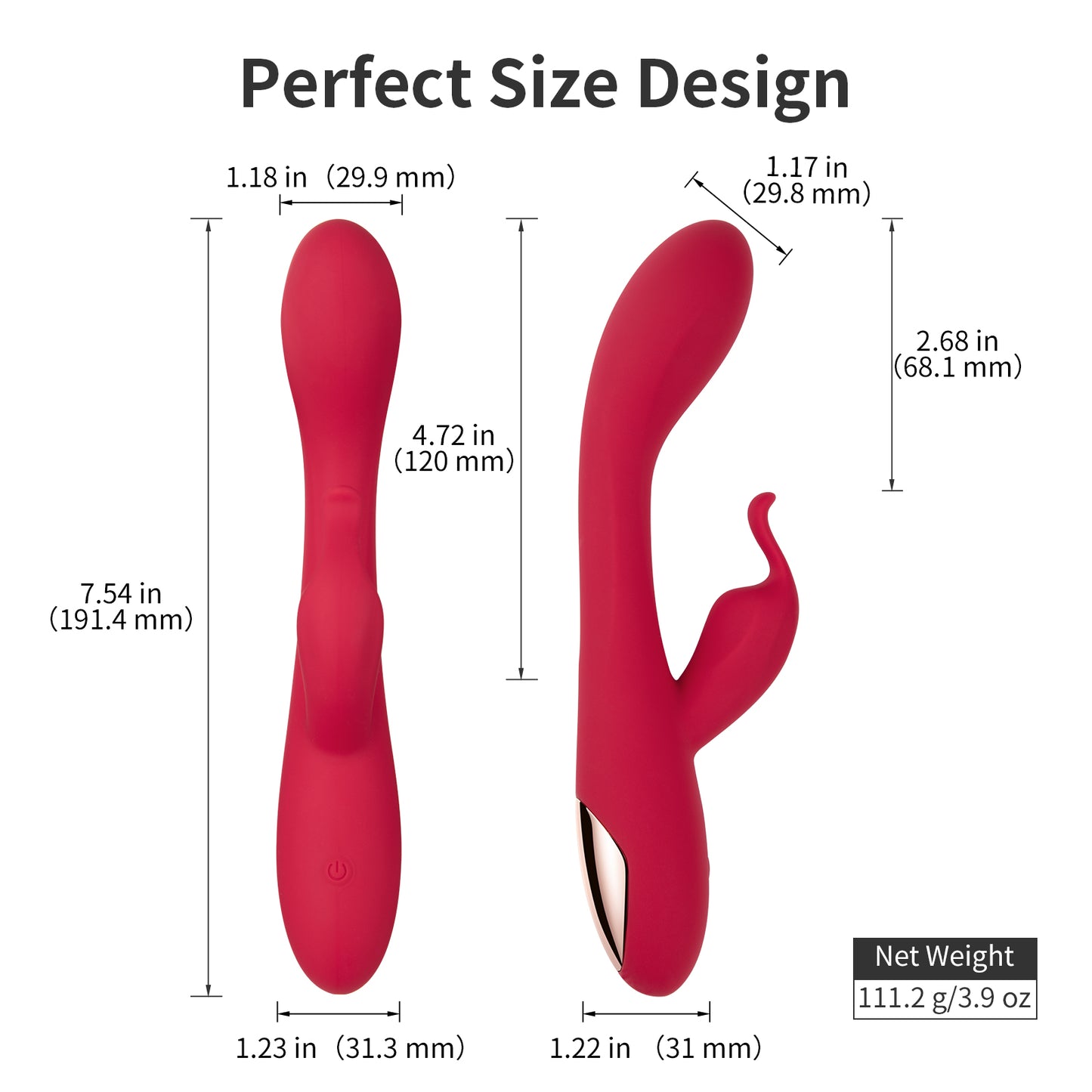 Female Classic Rabbit Vibrator One-Key-Operation