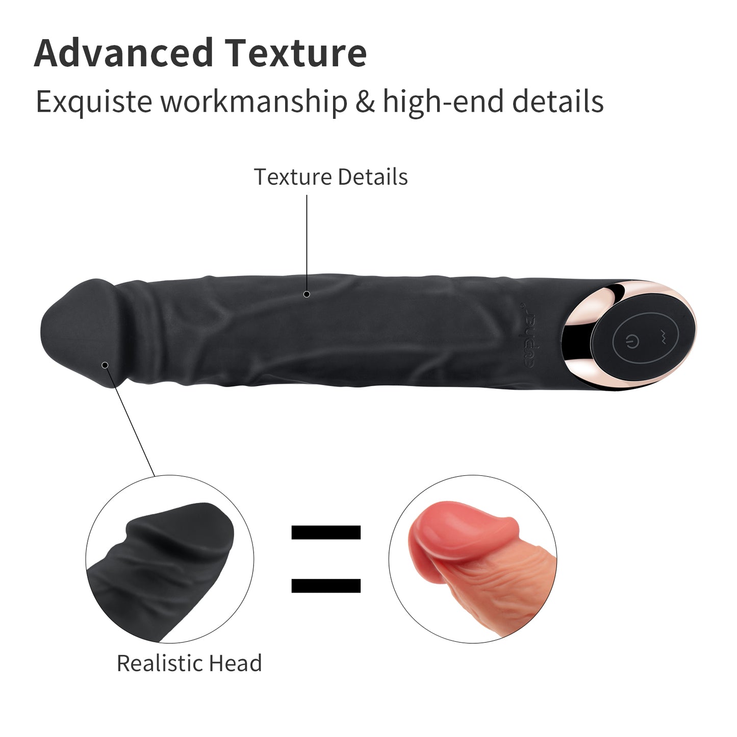 8.5" Rechargeable G Spot Vibrator Black