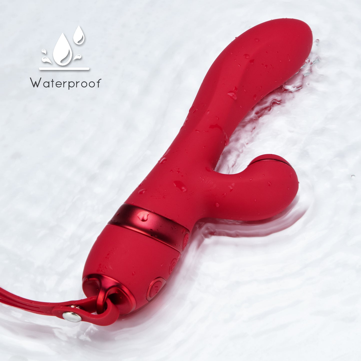 G Spot Clitoral Vibrator with BDSM Whip