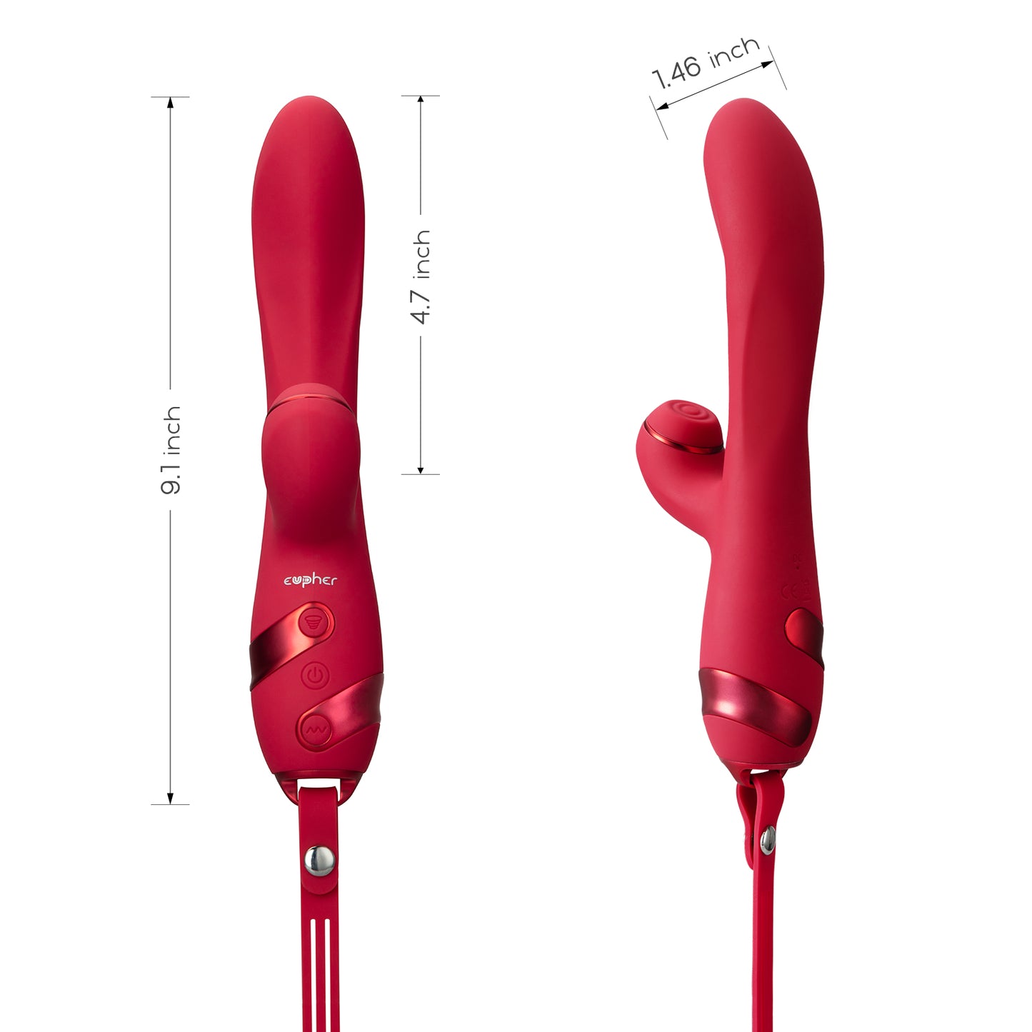 G Spot Clitoral Vibrator with BDSM Whip