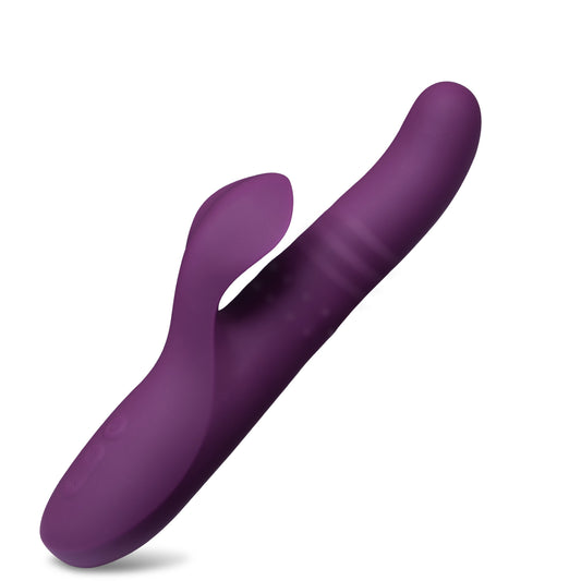 Thrusting Rabbit Vibrator with Rotating Beads